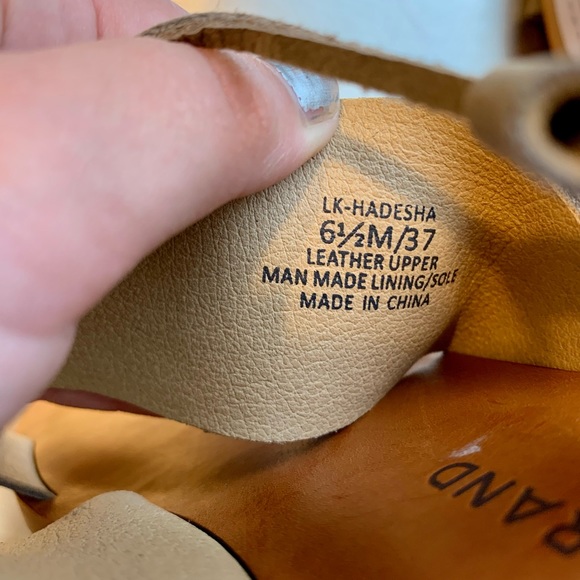 LUCKY BRAND Hadesha sandals green leather - Picture 6 of 11